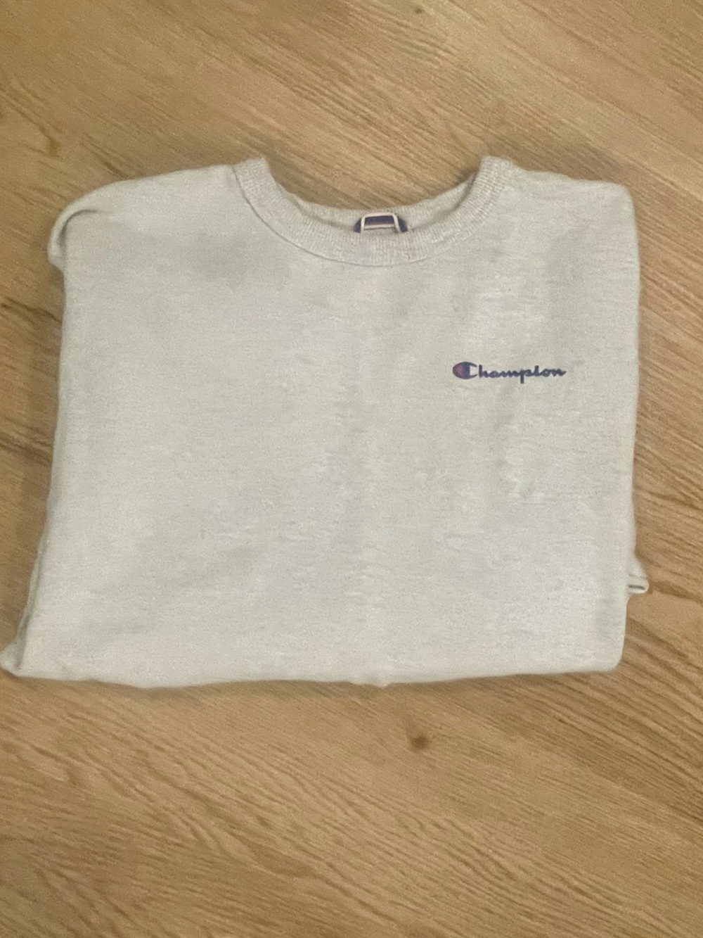 Champion Crewneck Sweatshirt with Embroidered Logo
